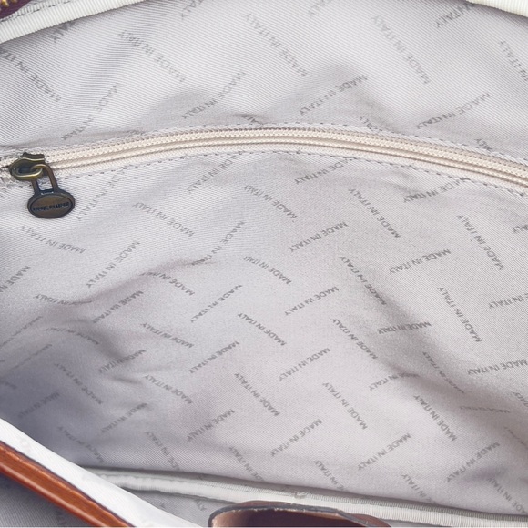 🆕 NWT Old Angler Firenze Cognac Leather Briefcase/Messenger Bag - Picture 11 of 16